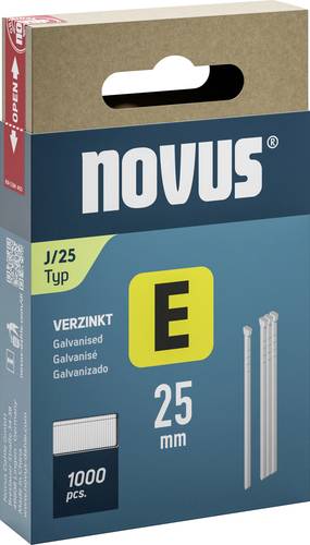 Novus Tools 044-0091 Tackernägel Typ J Produktabmessung, Länge 25mm 1000St.