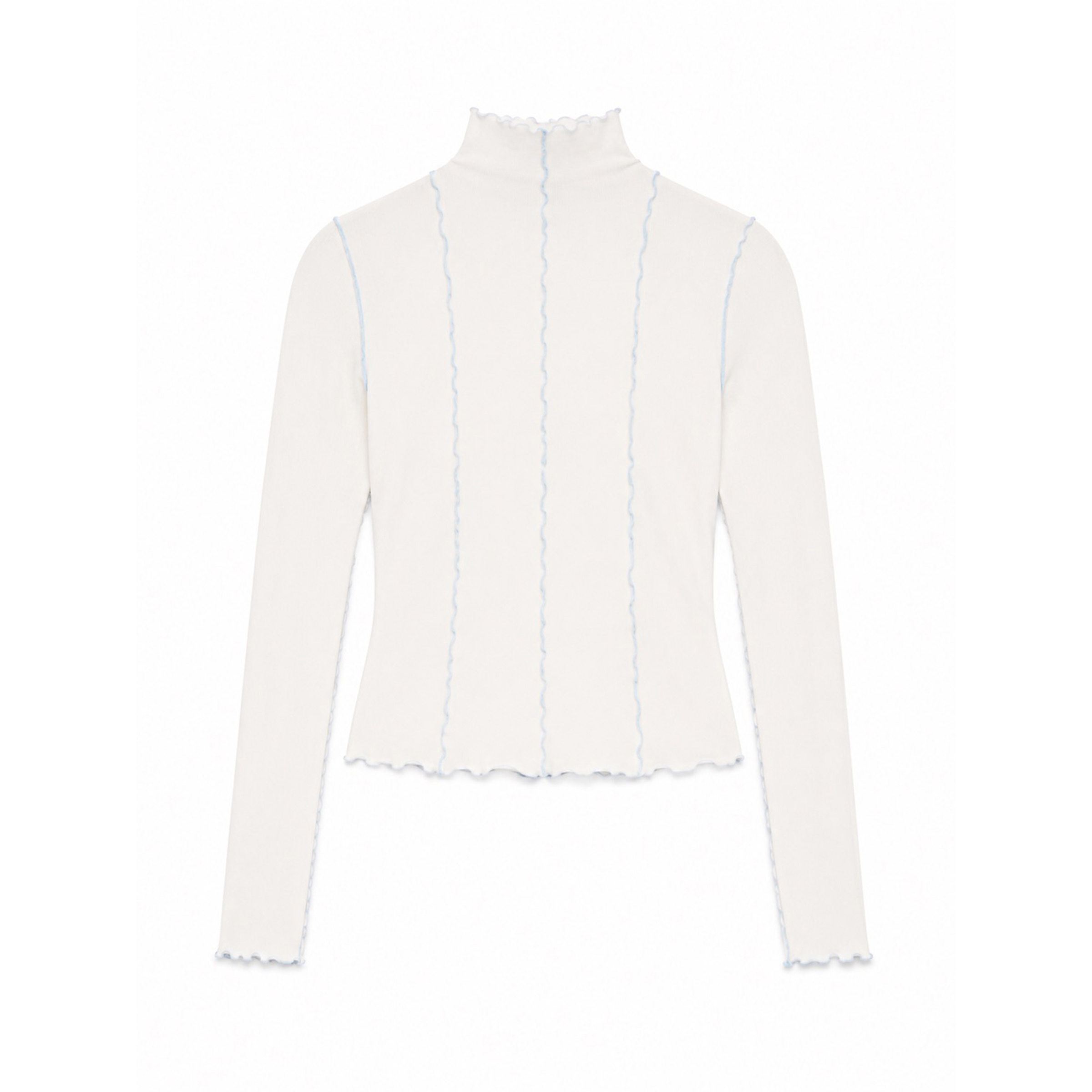 Mazine Babylock Hems Turtleneck Damen Longsleeves weiss Größe L Lifestyle Hautfreundlich