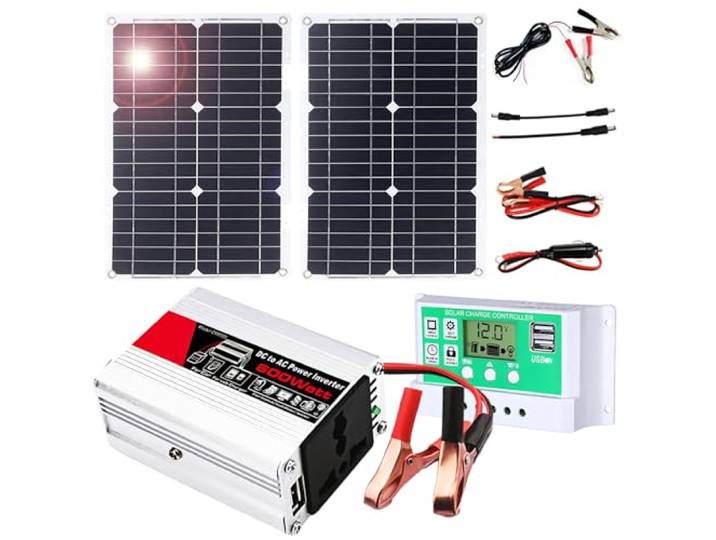600-W-Solar-Wechselrichter-Kit mit 50-A-Controller for Wohnmobil-Bootscamping(50W)