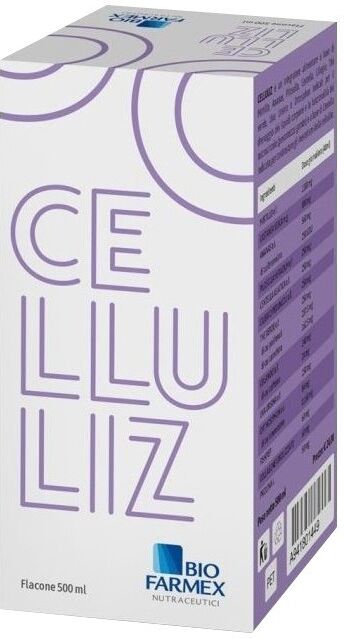 BIOFARMEX Srl Celluliz Biofarmex 500 ml – Integratore drenante per ritenzione idrica e cellulite