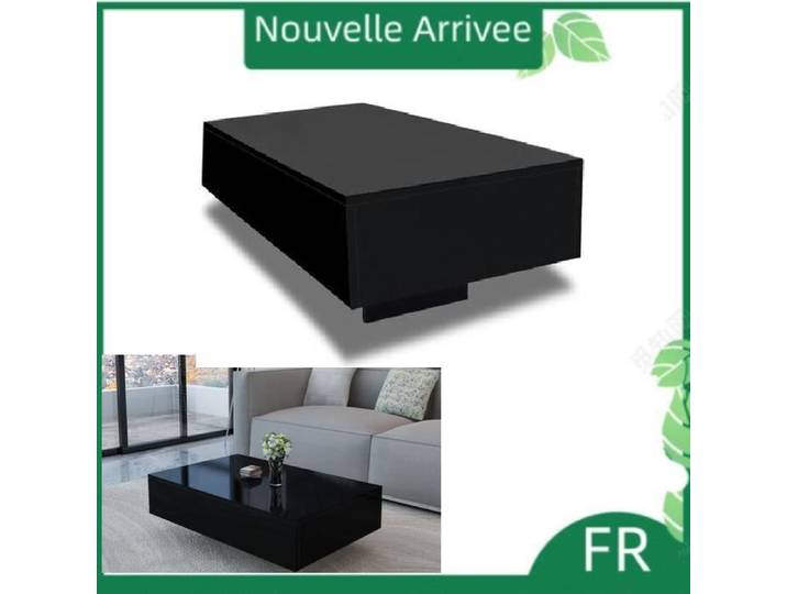 Table basse - Vogue - Haute brillance - Noir