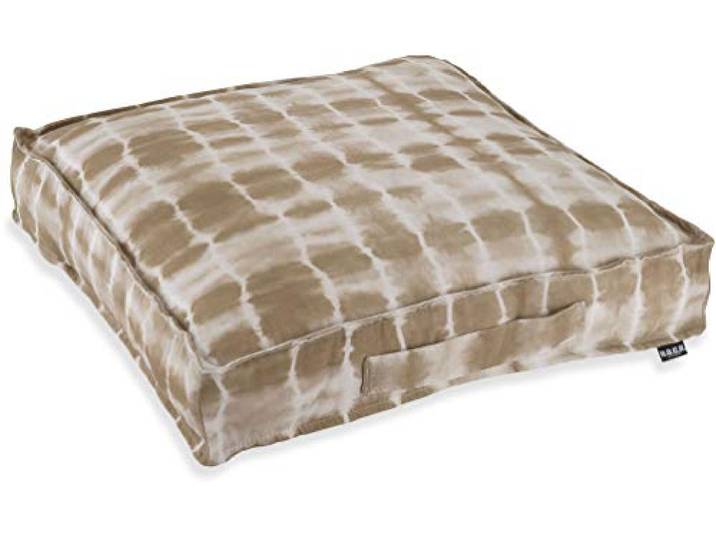 H.O.C.K. Badu Batik Midnight Outdoor Matratzenkissen 50x50x10cm col. 01 Natur beige