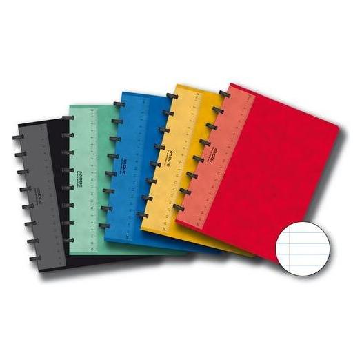 Adoc Notizbuch Classic Spiralbindung DIN A5 Liniert Pappe Farbig sortiert (A5, Liniert) (3011100)