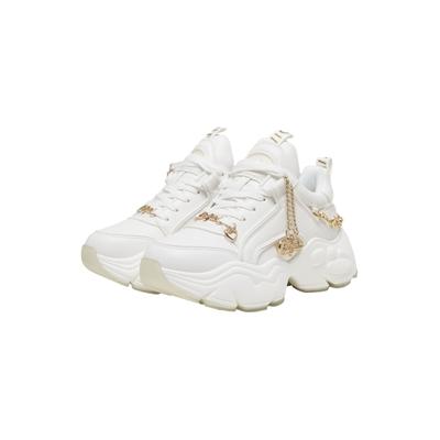 Sneaker BUFFALO "Buffalo BINARY HC", Damen, Gr. 38, sanftes weiß, Polyester, Schuhe Sneaker