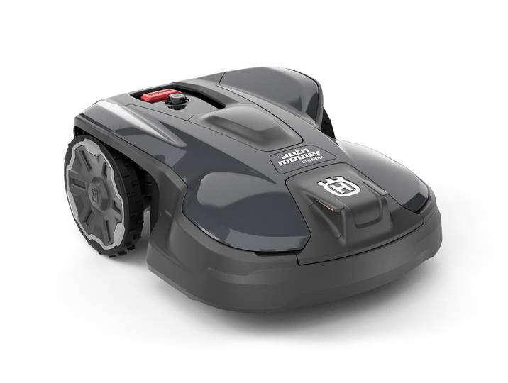 Rasenmähroboter HUSQVARNA Automower 320 NERA ohne Referenzstation 3300 m² , grau (schwarz), B:54cm H:28cm, Rasenmähroboter, Rasenmähroboter, Kabelloser Mähroboter für Rasenflächen bis zu 3300 m²