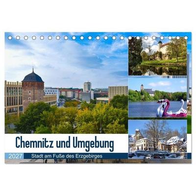 Chemnitz und Umgebung (Tischkalender 2027 DIN A5 quer), CALVENDO Monatskalender