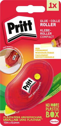 Pritt Kleberoller Compact non-permanent 8.4 mm 10 m Wiederablösbar nachfüllbar: Ja ZCGNB 1 St.