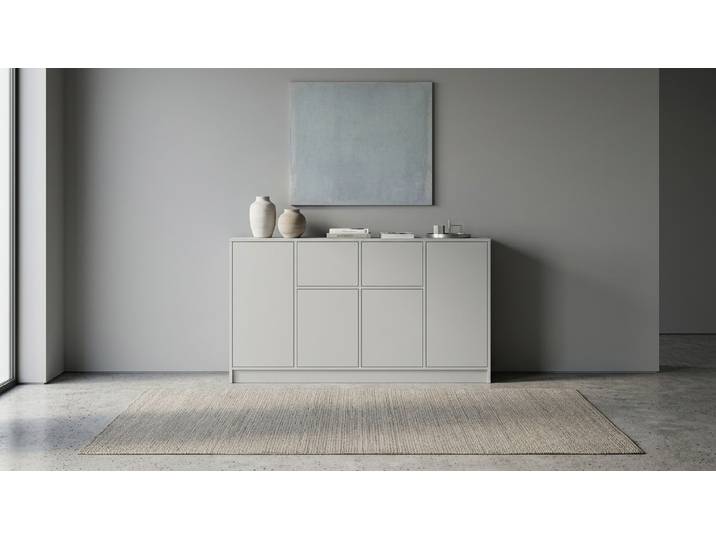 Graues Sideboard nach Maß Premium Dekore Weiß­grau