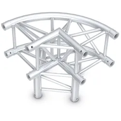 Milos Pro-30 Square F Truss - Circle Corner 3-way QLF30-KRS - 90° corner - circle