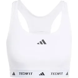 ADIDAS Damen Top Techfit, Größe M in Weiß Weiß