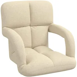 vidaXL, Sessel, Verstellbarer Bodenstuhl mit Armlehne 5-stufige Position Stoff