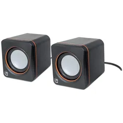 Manhattan 2600 Lautsprechersystem, USB, kompakt, 2 Lautsprecher
