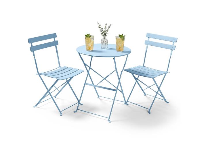 Akord Ensemble Mobilier De Balcon Orion Bleu 42X35X42