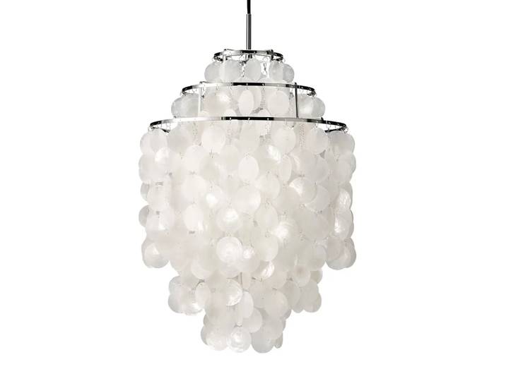 Verpan Suspension Fun 1 DM nacre, chrome