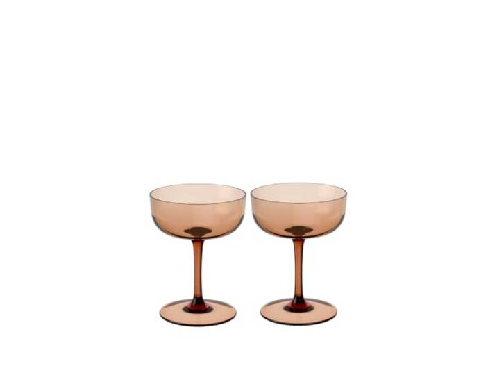 like. by Villeroy & Boch – Like Glass Sekt-/Champagnerschale Braun, Spülmaschinenfest, Sektschale, Trinkgeschirr, Glas, Gläser, Kristallglas
