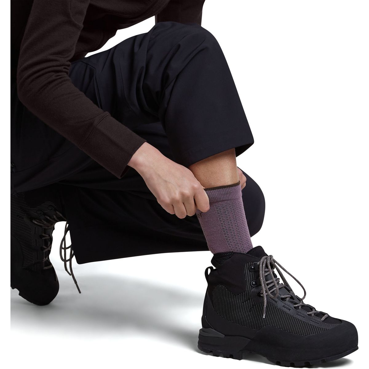 Icebreaker W Mer Hike+ Ultralight Crew grey plum/bittersweet (IB0P1) S 0A578SIB0P1-S