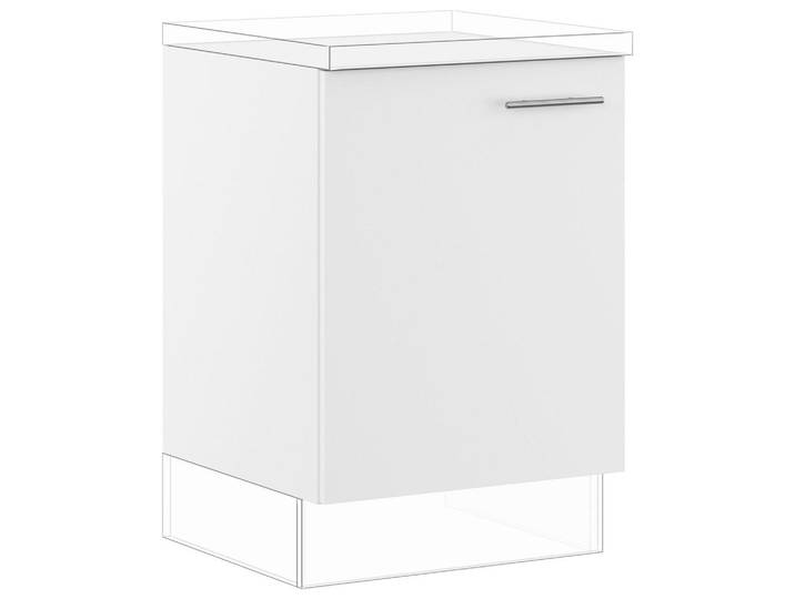 Impuls Spülenunterschrank IP 1200, Weiß, einzeln stellbar, 60x87.8x57.6 cm, Pefc, Goldenes M, Made in Germany, individuell planbar, Küchen, Küchenmöbel, Küchenschränke, Küchenunterschränke