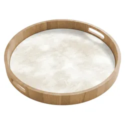 TABLETT Dezent - Textur - Beige Frühstücksbrett 50x50 cm