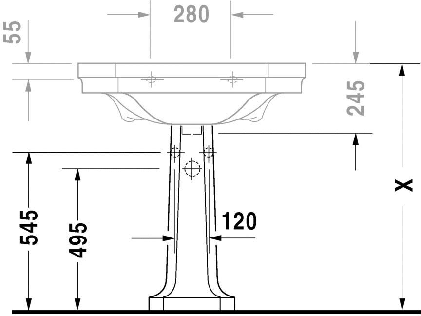 Duravit 1930 Standsäule