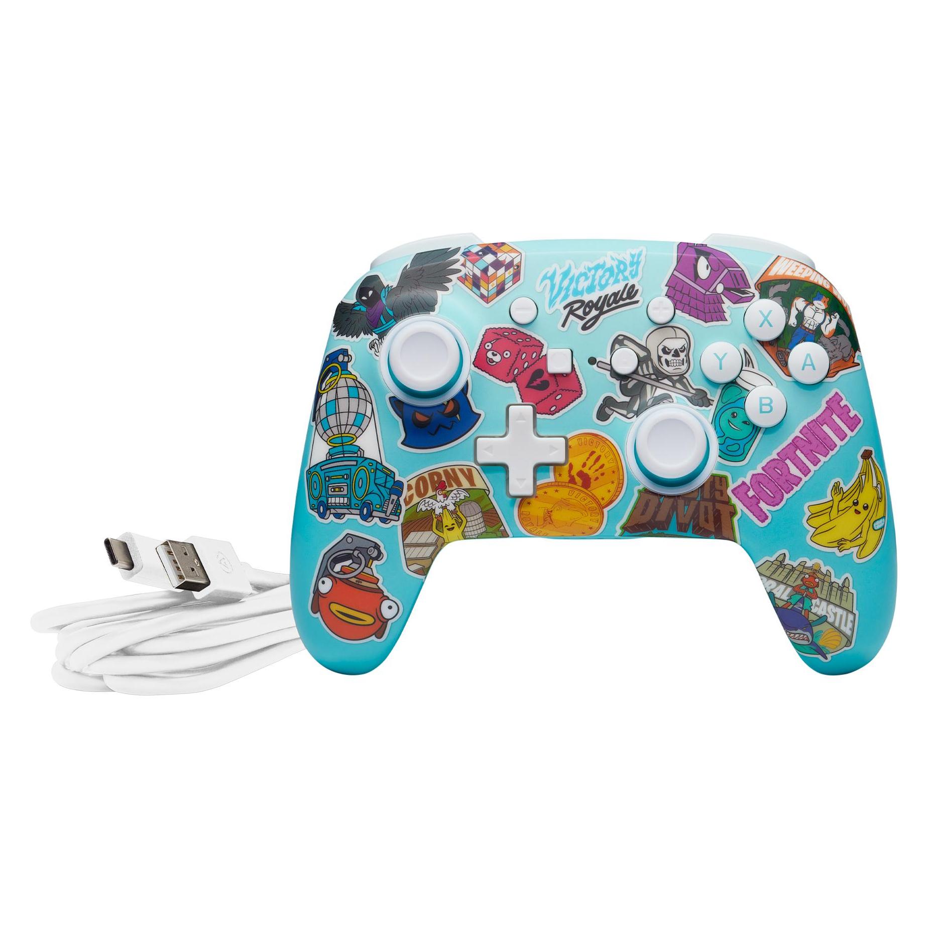 PowerA Enhanced Wireless Controller - Fortnite Sticker Mania (Switch, Switch Lite, Switch OLED) (NSGP0290-01?)