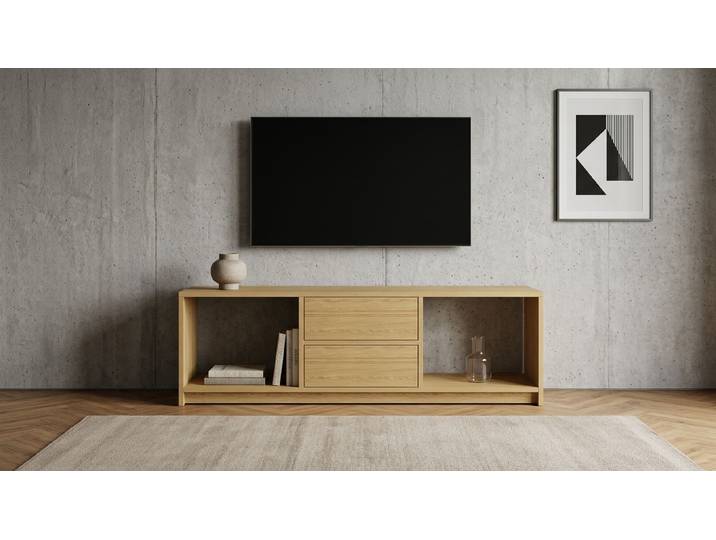 TV Schrank aus Massivholz von Pickawood Eiche Natur geölt