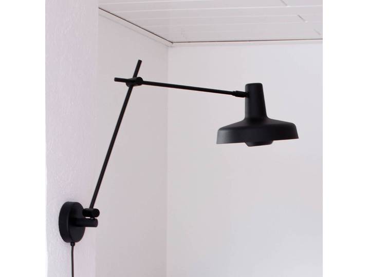 GRUPA Wandleuchte Arigato, schwarz, für Arbeitszimmer / Büro, Metall
