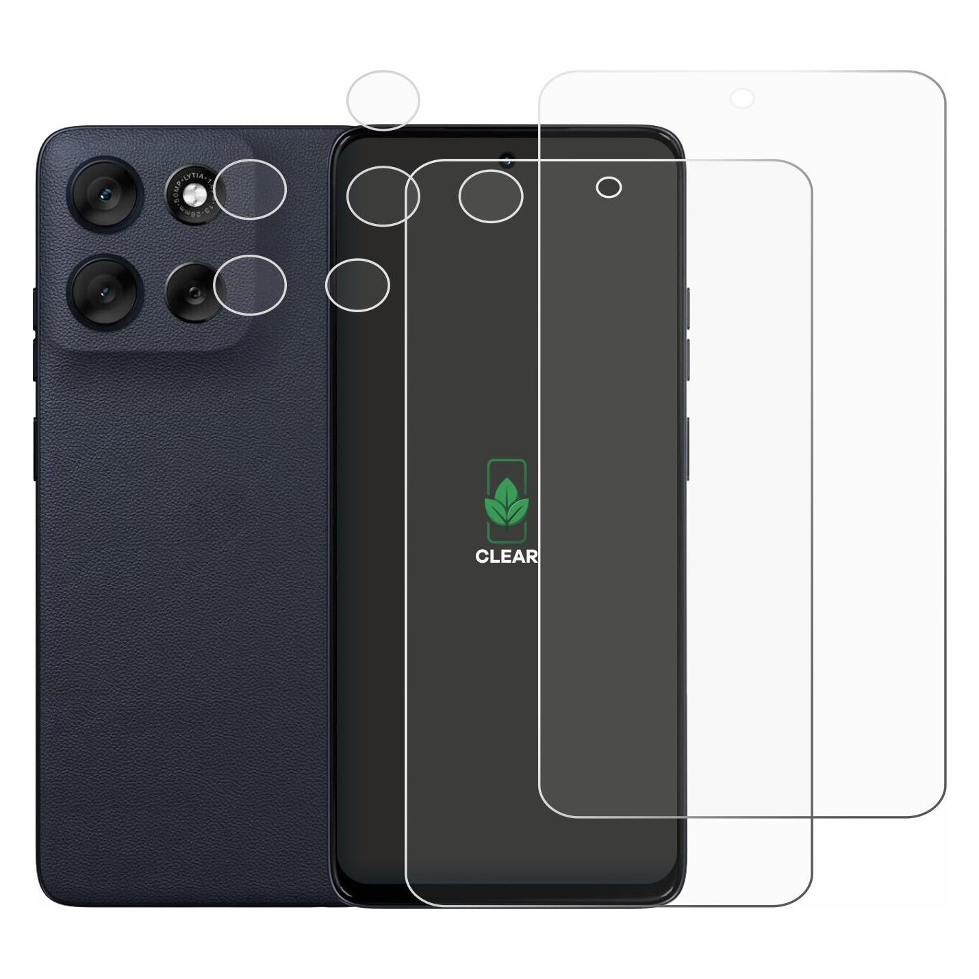 ScreenLeaf Schutzfolie für Motorola Moto G56 (Display+Kamera) Displayschutz Display Schutz Folie Klar (2 Stk., Motorola Moto G56) (6159526)