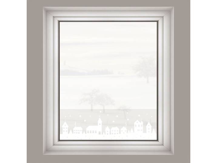 Statische Deko-Fensterfolie Stadt, wiederverwendbar