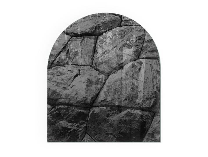 KAMINBODENPLATTE 80x70 cm - Natursteinmuster