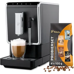 Tchibo Kaffeevollautomat Esperto Latte, Anthrazit, Kaffeevollautomat, Grau