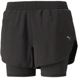 PUMA Run Favorite Woven 2in1 3" Shorts Damen 01 - PUMA black XS
