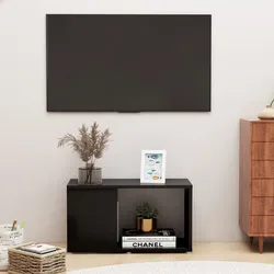 vidaXL TV-Schrank Schwarz 60x24x32 cm Holzwerkstoff