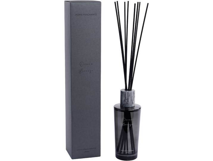 Raumduft Nathalie Ocean Breeze 430ml grau - Material: Glas, Marmor, Rattan - Raumduft