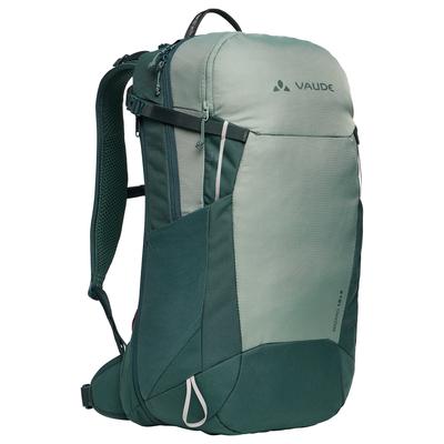 Rucksack VAUDE "Wizard 18+4", grün (agave), Rucksäcke, Obermaterial: 100% Polyamid. Futter: 100% Polyester, Rucksack, mit zwei seitlichen Netztaschen, inklusive Regenhülle