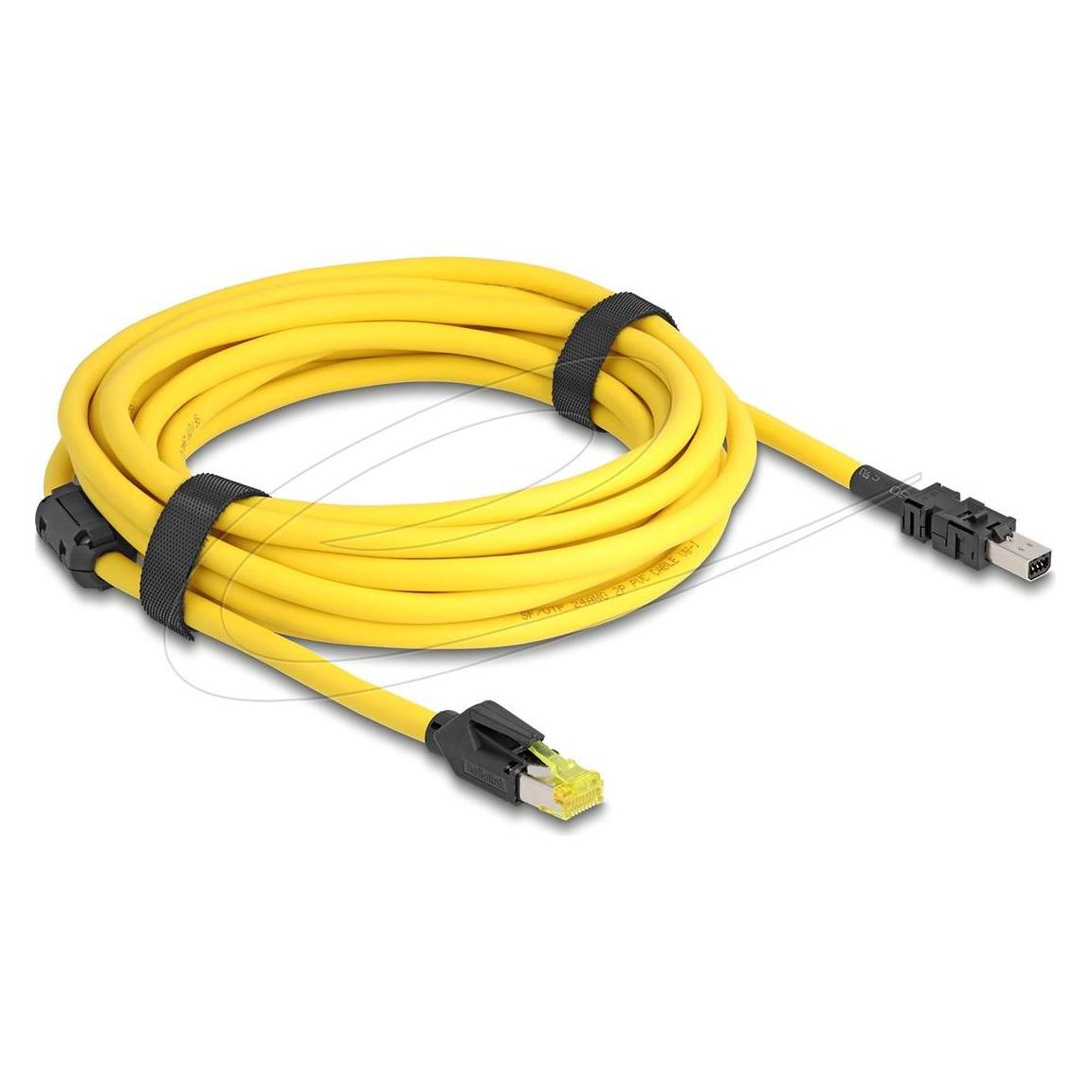 Delock Kabel RJ45 Stecker Cat.6 zu Mini I/O 8 Pin D-Form Typ (CAT6, 5 m) (81253)