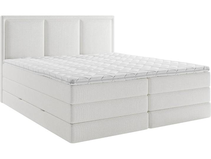 XORA Boxspringbett SWING, Weiß, Stoff