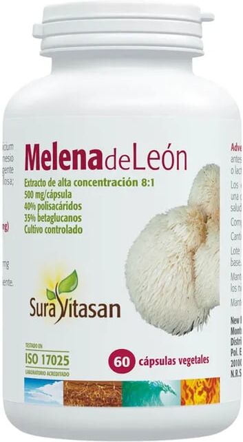 Sura Vitasan Juba de Leão 500 mg 60 VCaps