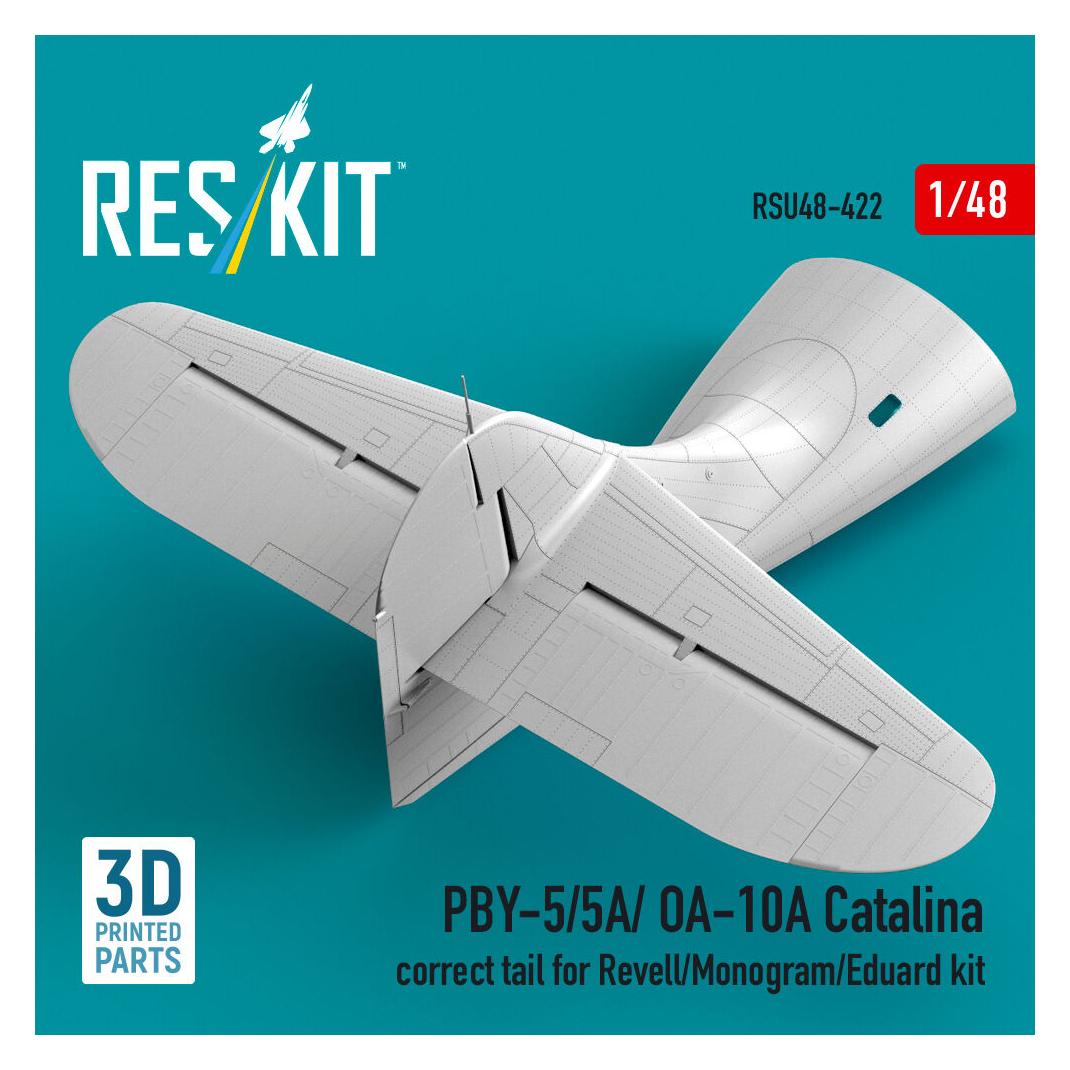 ResKit PBY-5/5A/OA-10A Catalina correct tail (3D Printed) for Revell / Monogram / Eduard (RSU48-0422)