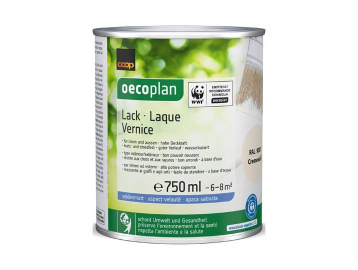 Oecoplan Lack seidenmatt Cremeweiss 750 ml
