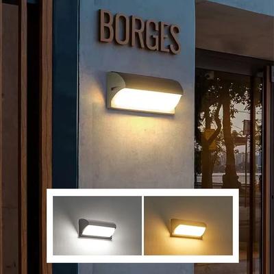 Uplifted Finds LED Outdoor Wall Light Waterproof Motion Sensor Security Porch Garden Light cold White 16 W No Sensor