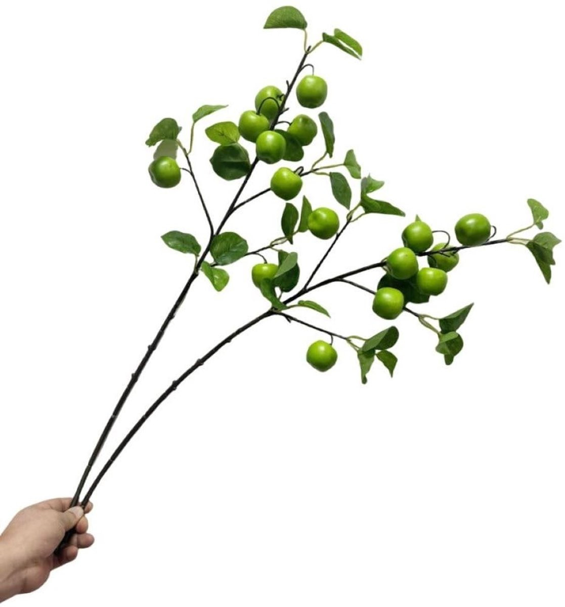 Set van 2 kunstmatige appeltakken voor decoratie