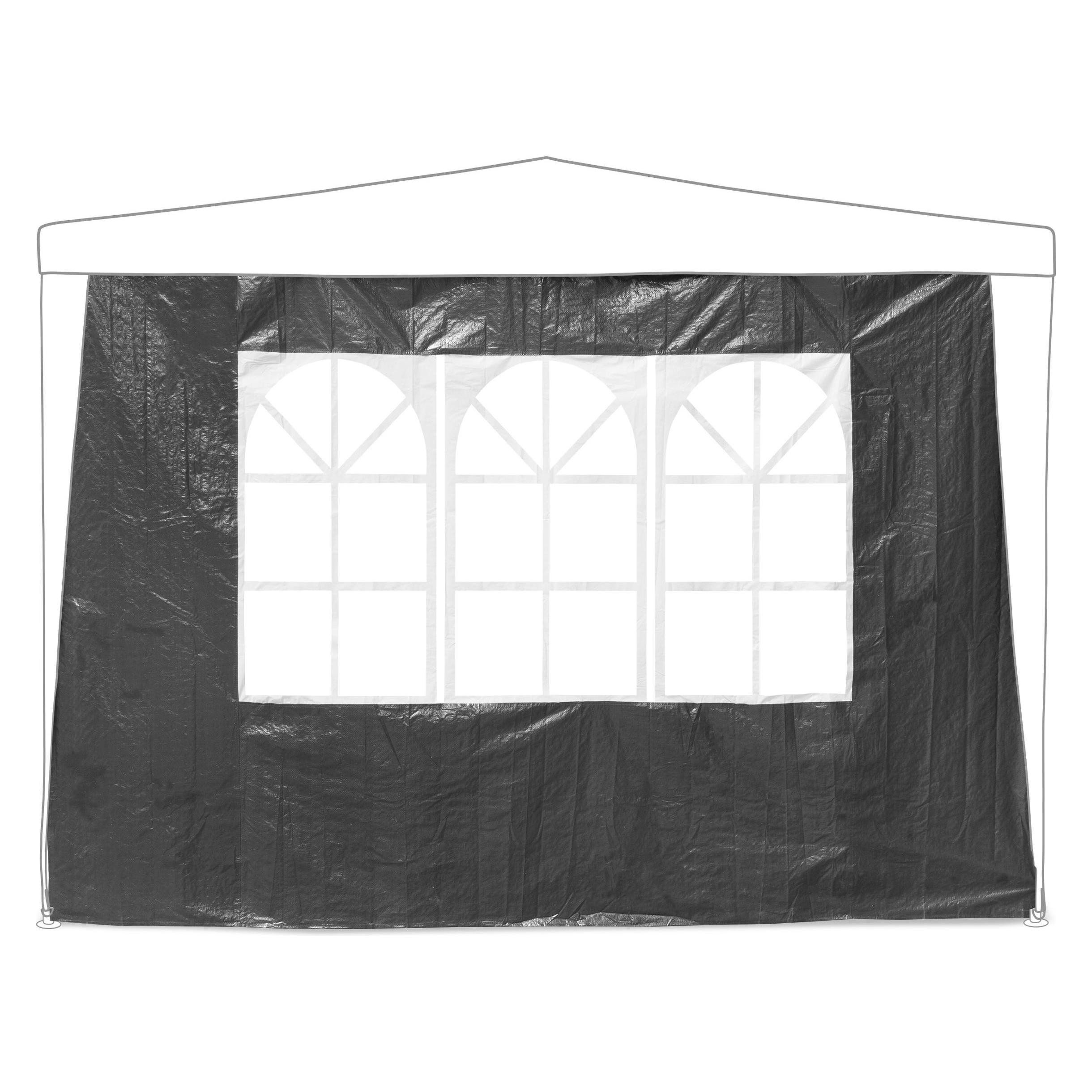 Relaxdays 4x Pavillon-Seitenwand (300 cm, 10 cm) (4052025358778)