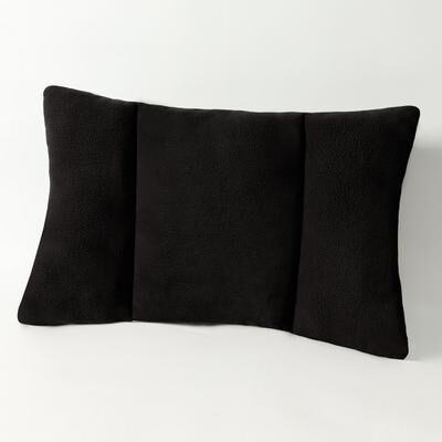 Uplifted Trends Ergonomic Lumbar Support Pillow Breathable Back Cushion With PP Filled Inner Core For Ultimate Back Pain Relief black
