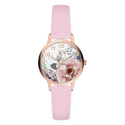 Quarzuhr COOL TIME "The Cool Flower Power", rosa (rosa, bunt), Armbanduhren, Kinder, Quarzuhr, Armbanduhr, Kinderuhr, Mädchen, analog
