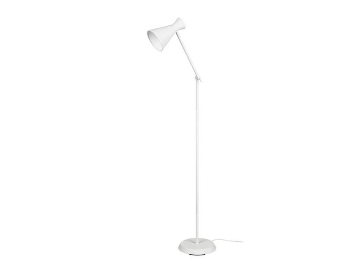 Stehleuchte, Weiss, Metall, 48.8x25x150 cm, Lampen & Leuchten, Innenbeleuchtung, Stehlampen, Stehlampen