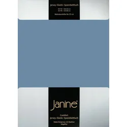 Janine Spannbetttuch Elastic-Jersey 5002 denimblau 150x200 cm