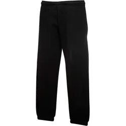 Fruit of the Loom Kinder Classic Elasticated Cuff Jog Pants Kids Sweat-Hose 64-051-0 black 152