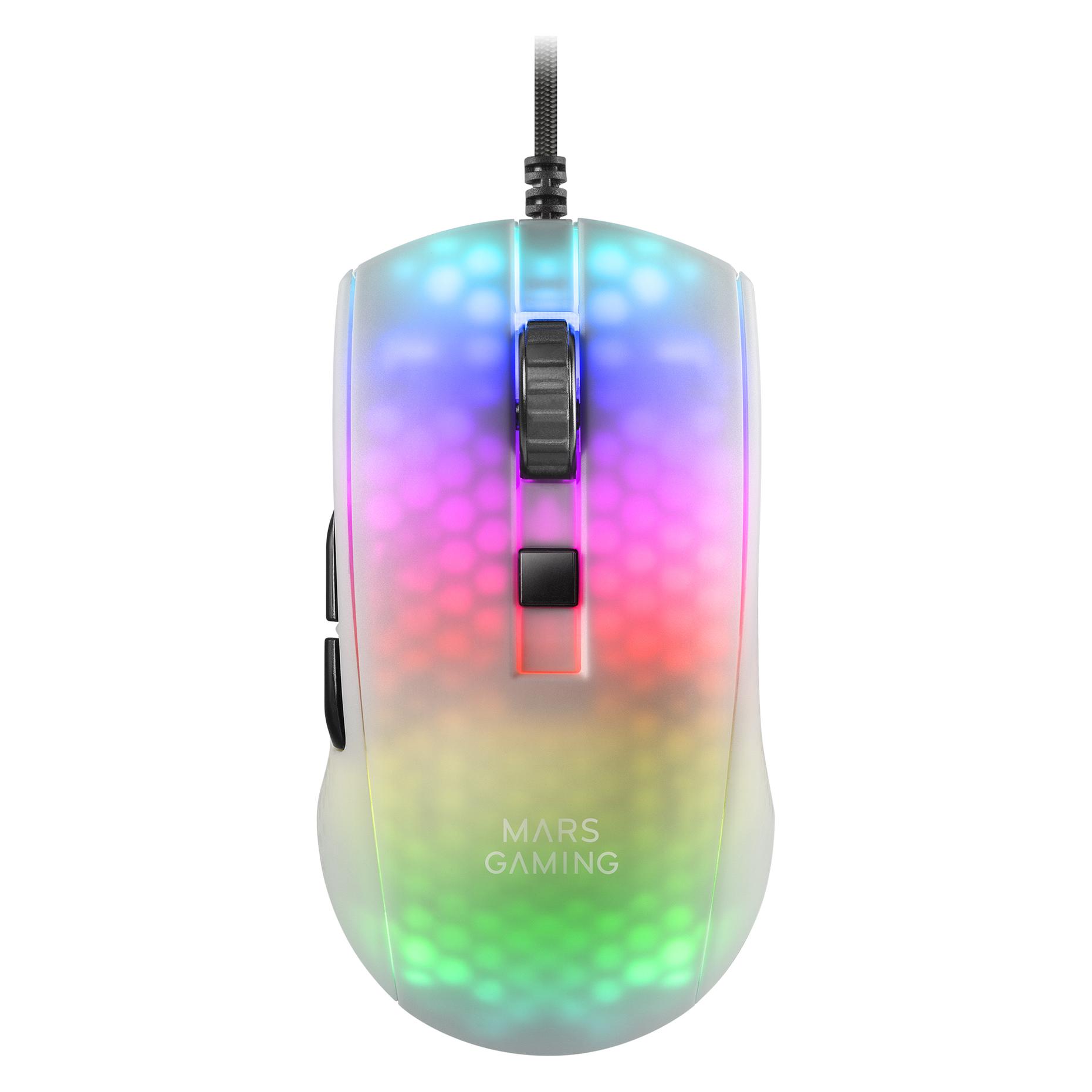 Mars Gaming Souris Filaire Gamer Mmr RGB (Blanc) (Kabelgebunden) (MMRW)