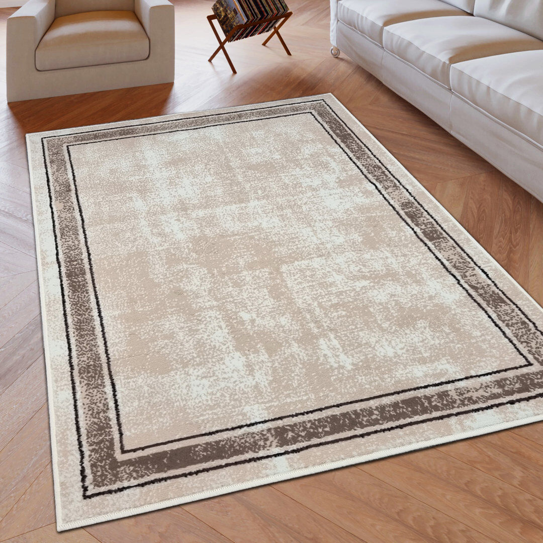 Rio Walburn Rectangle Area Rug Beige Rectangle 120 x 170cm
