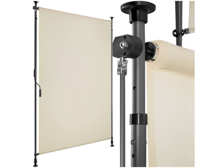 Klemmmarkise Taija mit Handkurbel - 100 x 310 cm, beige